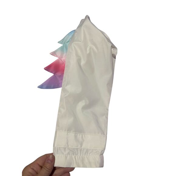 Carters L 6x  lavender unicorn hooded front zip lightweight jacket worn once euc - Picture 8 of 8